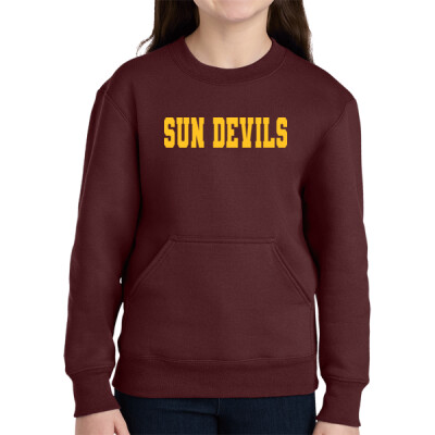 Youth Sun Devils Pocket Crewneck Sweatshirt Thumbnail