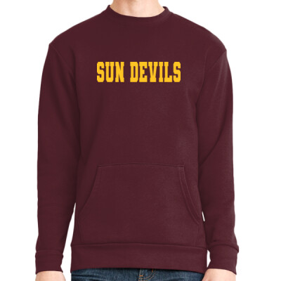 Adult Sun Devils Pocketed Crewneck Sweatshirt Thumbnail